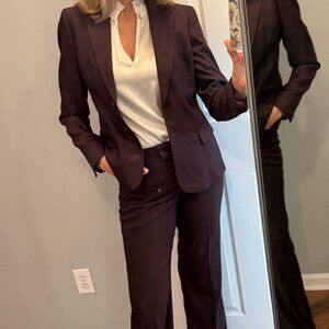 Anne Klein Suit wine color size 2